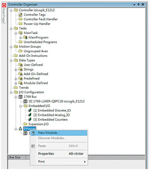 Ethernet - New Module