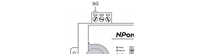 Заземление NPort 5200, NPort 5400, NPort 5200A