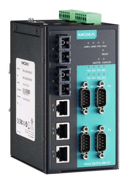 NPort S8455I-MM-SC: Преобразователь MOXA