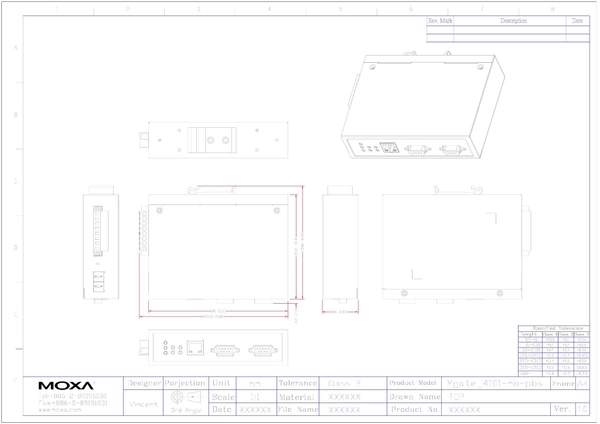 MGate 4101-MB-PBS-T