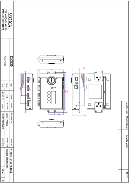 NPort 5430 w/ adapter