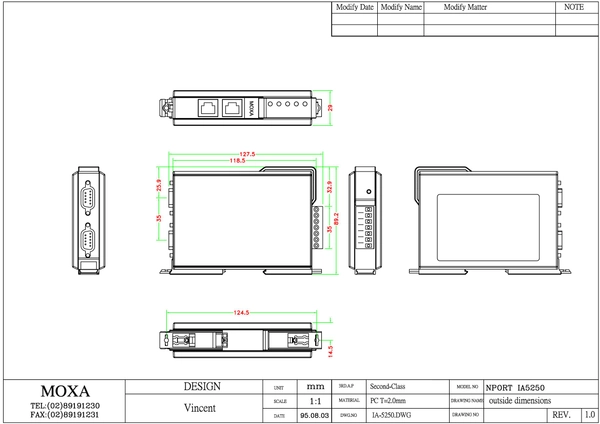 NPort IA-5250-T