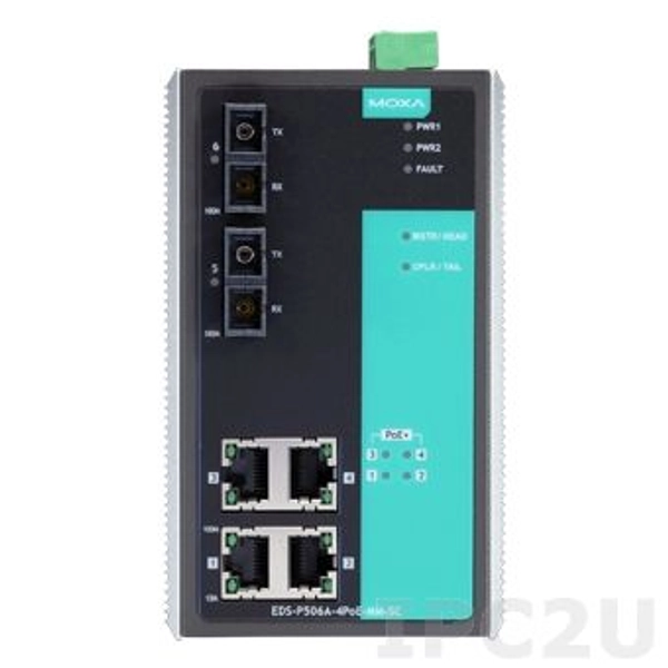 EDS-P506A-4PoE-SS-SC-T