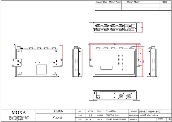 NPort 5610-8-DT