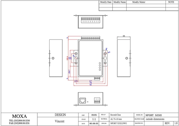 NPort 5232I-T