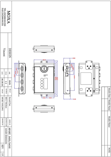NPort 5450 w/ adapter