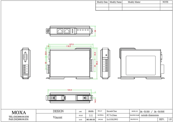 NPort IA-5150-T